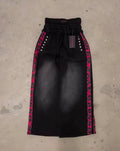 Double waisted black sweatpants